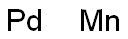 Manganese palladium Struktur