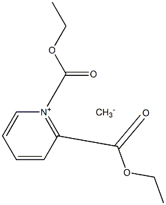 Bis(ethoxycarbonyl)(pyridinium-1-yl)methaneide Struktur