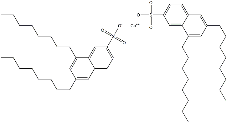 Bis(6,8-dioctyl-2-naphthalenesulfonic acid)calcium salt Struktur