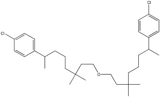 5-(4-Chlorophenyl)-1,1-dimethylhexylethyl ether Struktur