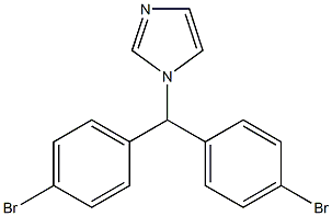 1-[Bis(4-bromophenyl)methyl]-1H-imidazole Struktur