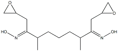 2,2'-[1,5-Dimethyl-1,5-pentanediylbis(oxymethylene)]bis(oxirane) Struktur