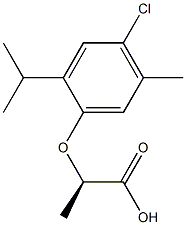 [R,(+)]-2-(4-Chloro-2-isopropyl-5-methylphenoxy)propionic acid Struktur