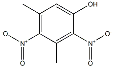 2,4-Dinitro-3,5-dimethylphenol Struktur