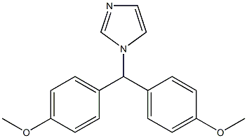 1-[Bis(4-methoxyphenyl)methyl]-1H-imidazole Struktur