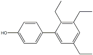 4-(2,3,5-Triethylphenyl)phenol Struktur