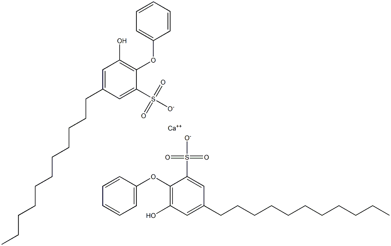 Bis(6-hydroxy-4-undecyl[oxybisbenzene]-2-sulfonic acid)calcium salt Struktur