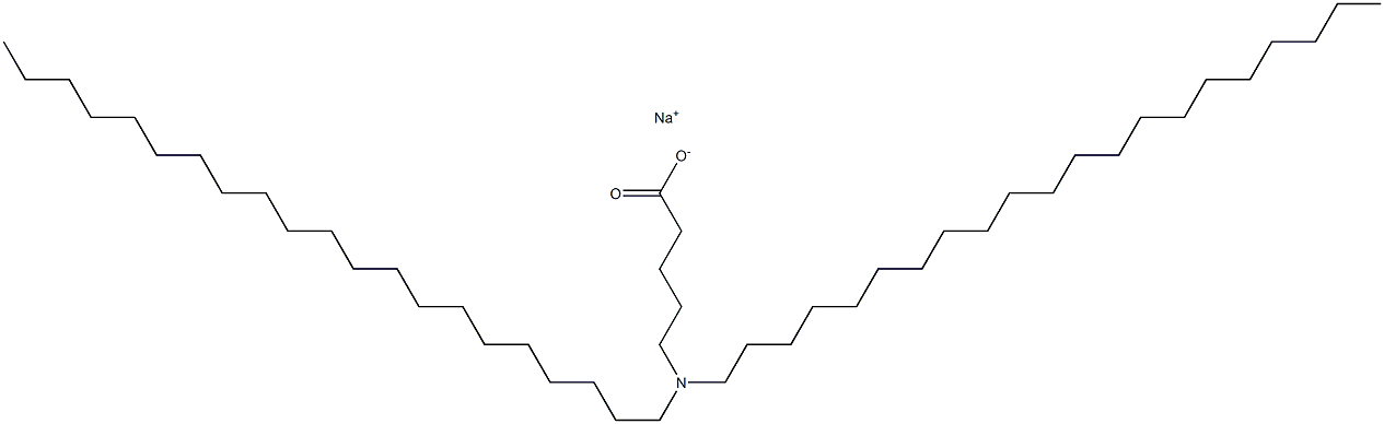 5-(Dihenicosylamino)valeric acid sodium salt Struktur