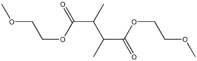 2,3-Dimethylsuccinic acid bis(2-methoxyethyl) ester Struktur