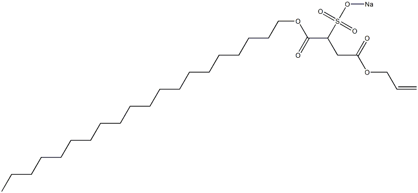 2-(Sodiosulfo)succinic acid 1-icosyl 4-(2-propenyl) ester Struktur