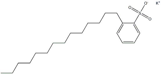 2-Tetradecylbenzenesulfonic acid potassium salt Struktur