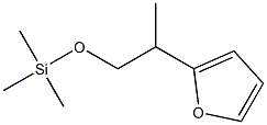 2-[1-(Trimethylsilyloxymethyl)ethyl]furan Struktur