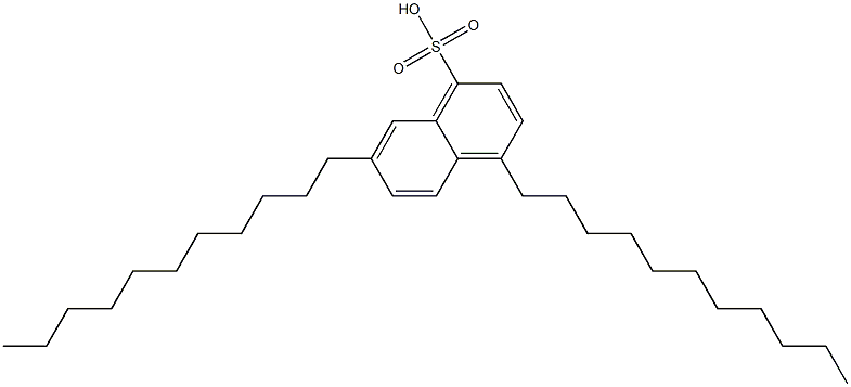 4,7-Diundecyl-1-naphthalenesulfonic acid Struktur