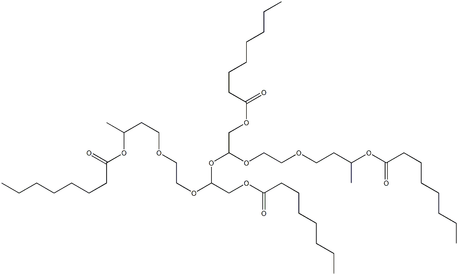 2,2'-[Oxybis[2,1-ethanediyloxy(2,1-ethanediyl)oxy]]bis(ethanol octanoate) Struktur