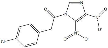 4,5-Dinitro-1-[2-(4-chlorophenyl)-1-oxoethyl]-1H-imidazole Struktur