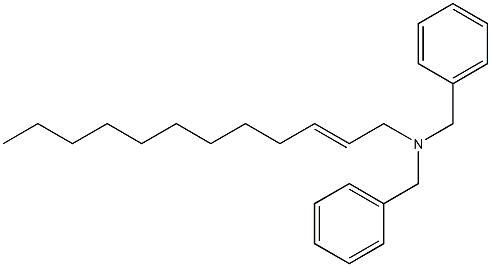 (2-Dodecenyl)dibenzylamine Structure