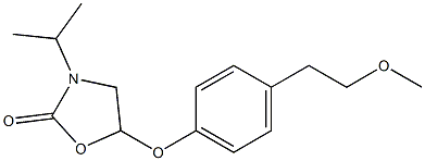 3-Isopropyl-5-[4-(2-methoxyethyl)phenoxy]oxazolidin-2-one Struktur