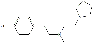 N-[2-(4-Chlorophenyl)ethyl]-N-methyl-2-(1-pyrrolidinyl)ethanamine Struktur