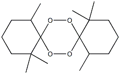 1,1,5,10,10,14-Hexamethyl-7,8,15,16-tetraoxadispiro[5.2.5.2]hexadecane Struktur