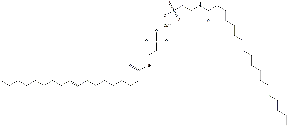 Bis[N-[(E)-9-octadecenoyl]taurine]calcium salt Struktur