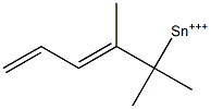 Trimethyl[(2E)-2,4-pentadienyl] tin(IV) Struktur