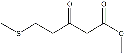 5-Methylthio-3-oxopentanoic acid methyl ester Struktur