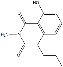 6-Butylsalicylic acid N-formyl hydrazide Struktur