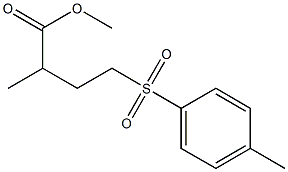 4-(p-Tolylsulfonyl)-2-methylbutanoic acid methyl ester Struktur