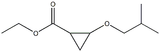 2-(2-Methylpropyloxy)cyclopropanecarboxylic acid ethyl ester Struktur