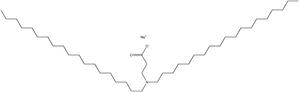 3-(Dinonadecylamino)propanoic acid sodium salt Struktur