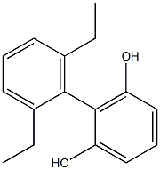 2-(2,6-Diethylphenyl)benzene-1,3-diol Struktur