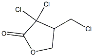 3,3-Dichloro-4-(chloromethyl)tetrahydrofuran-2-one Struktur