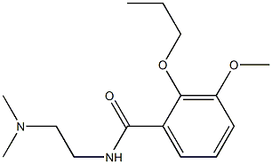 N-[2-(Dimethylamino)ethyl]-3-methoxy-2-propoxybenzamide Struktur