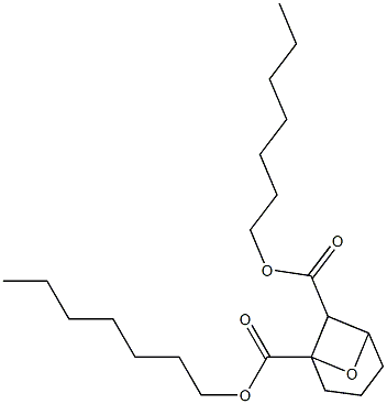 7-Oxabicyclo[3.1.1]heptane-1,6-dicarboxylic acid diheptyl ester Struktur