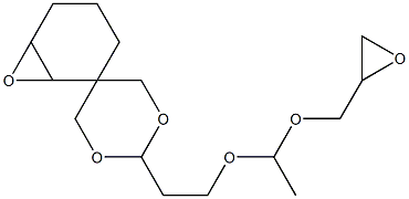 7,8-Epoxy-3-[2-[1-(glycidyloxy)ethoxy]ethyl]-2,4-dioxaspiro[5.5]undecane Struktur