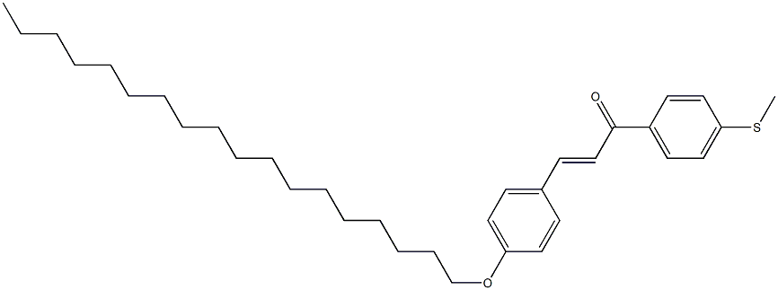 4'-(Methylthio)-4-(octadecyloxy)chalcone Struktur