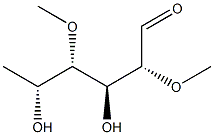 2-O,4-O-Dimethyl-6-deoxy-D-galactose Struktur