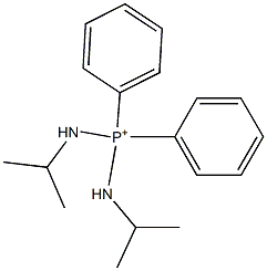 Diphenylbis(isopropylamino)phosphonium Struktur