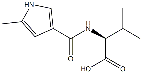 N-[(5-Methyl-1H-pyrrol-3-yl)carbonyl]-L-valine Struktur