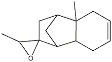 3,4,4a,5,8,8a-Hexahydro-3',4a-dimethylspiro[1,4-methanonaphthalene-2(1H),2'-oxirane] Struktur