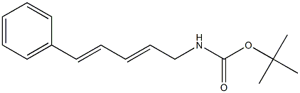 5-Phenyl-N-(tert-butoxycarbonyl)-2,4-pentadien-1-amine Struktur