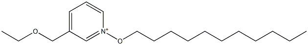 3-(Ethoxymethyl)-1-(undecyloxy)pyridinium Struktur