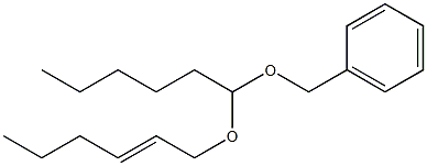 Hexanal benzyl[(E)-2-hexenyl]acetal Struktur