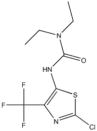 N,N-Diethyl-N'-[2-chloro-4-(trifluoromethyl)thiazol-5-yl]urea Struktur