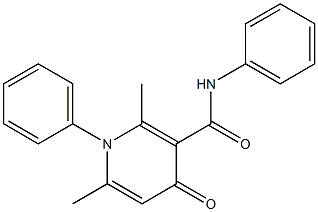 1,4-Dihydro-4-oxo-2,6-dimethyl-N,1-diphenylnicotinamide Struktur