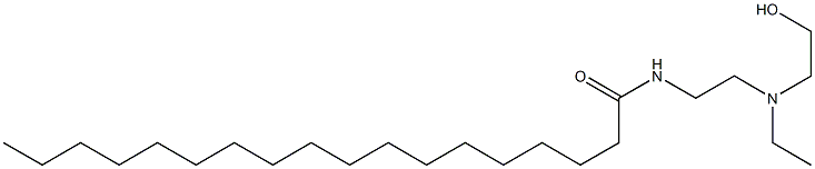 N-[2-[Ethyl(2-hydroxyethyl)amino]ethyl]octadecanamide Struktur