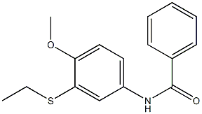 N-[3-(Ethylthio)-4-methoxyphenyl]benzamide Struktur