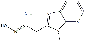 3-Methyl-3H-imidazo[4,5-b]pyridine-2-acetamide oxime Struktur