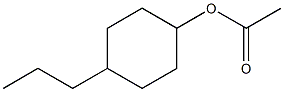 Acetic acid 4-propylcyclohexyl ester Struktur