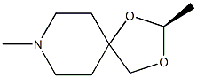 [2S,(-)]-2,8-Dimethyl-1,3-dioxa-8-azaspiro[4.5]decane Struktur